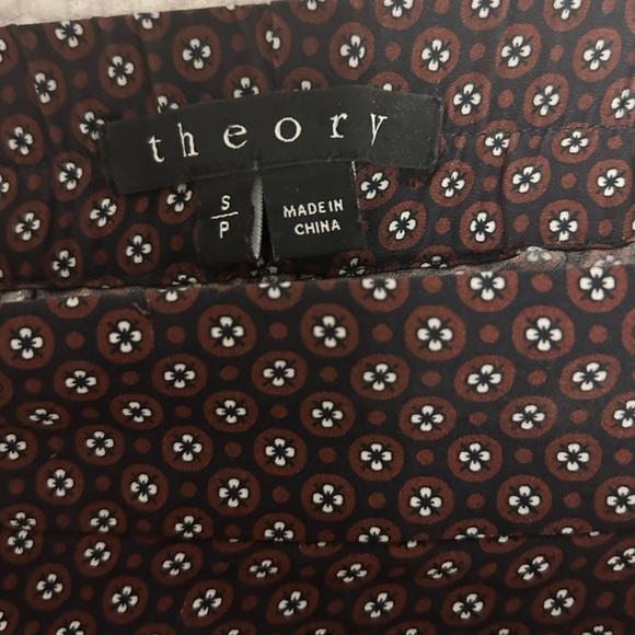Theory Silk Patterned Pants - Picture 11 of 17